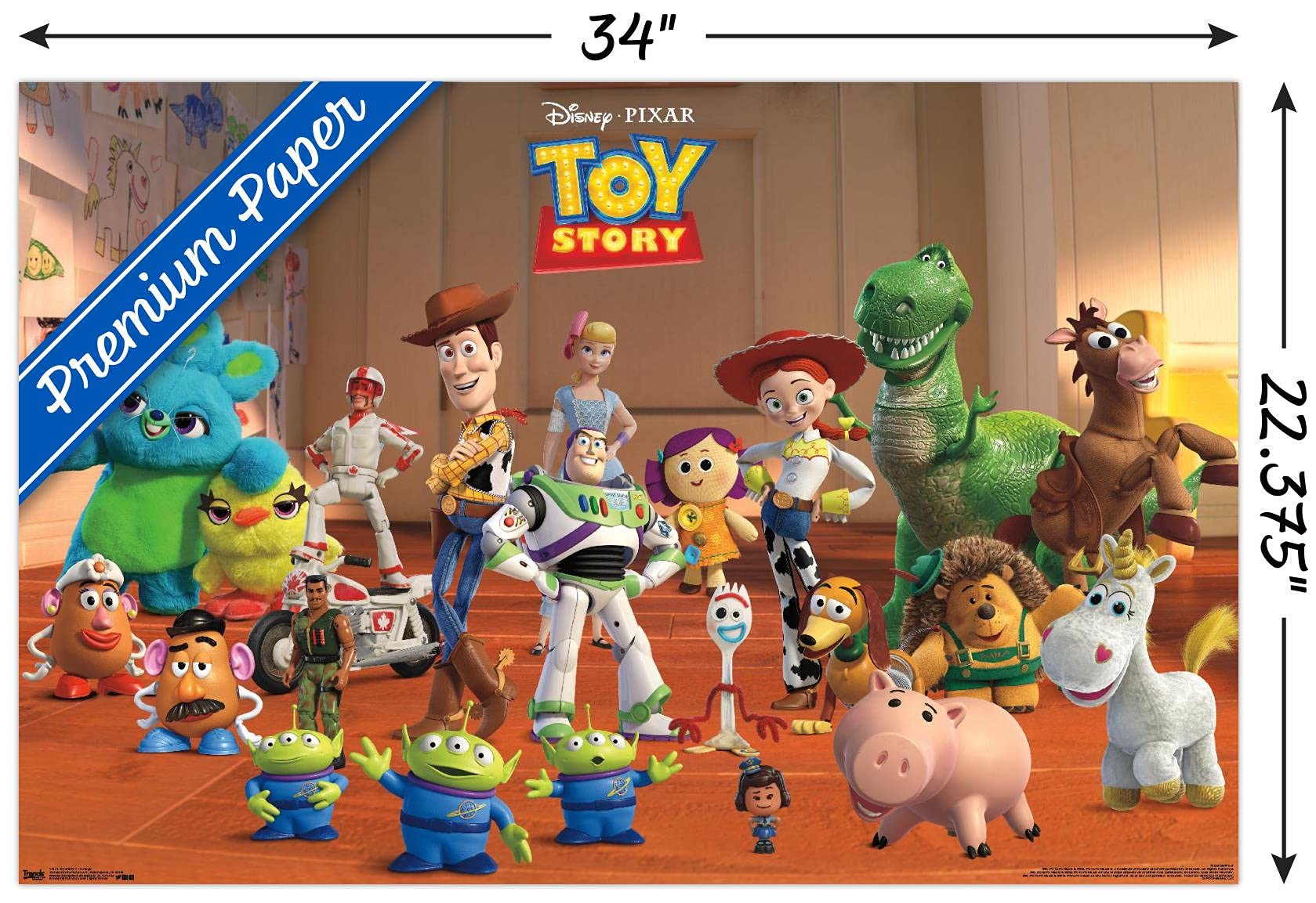 Amazon.com: Trends International Disney Pixar Toy Story 4